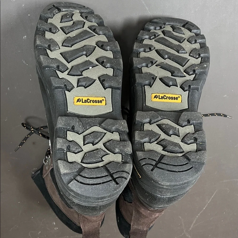 LaCrosse winter insulated Black and Brown iceman Boots 12 - Picture 8 of 9